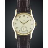 A RARE GENTLEMAN'S 18K SOLID GOLD PATEK PHILIPPE CALATRAVA WRIST WATCH DATED 1948, REF. 2406 WITH