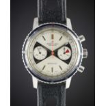 A GENTLEMAN'S STAINLESS STEEL BREITLING SPRINT CHRONOGRAPH WRIST WATCH CIRCA 1969, REF. 2010 WITH "