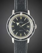A GENTLEMAN'S STAINLESS STEEL HAMILTON 600 AUTOMATIC DIVERS WRIST WATCH CIRCA 1960s, REF. 64034-3
