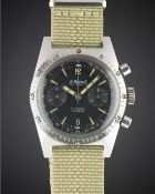 A GENTLEMAN'S STAINLESS STEEL LE CHEMINANT MASTER MARINER DIVERS CHRONOGRAPH WRIST WATCH CIRCA 1960s