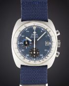 A GENTLEMAN'S STAINLESS STEEL OMEGA SEAMASTER AUTOMATIC CHRONOGRAPH WRIST WATCH CIRCA 1977, REF.