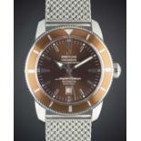 A GENTLEMAN'S STAINLESS STEEL BREITLING SUPEROCEAN HERITAGE 46 AUTOMATIC BRACELET WATCH CIRCA