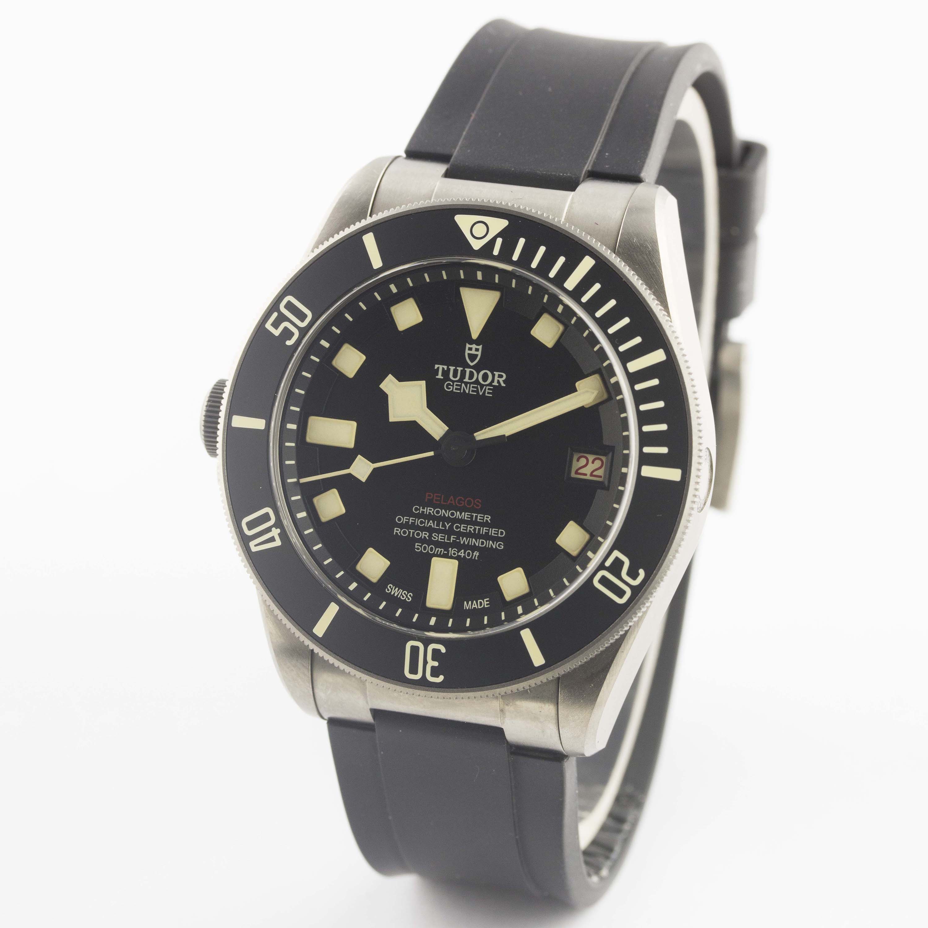 A GENTLEMAN'S TITANIUM TUDOR PELAGOS LHD WRIST WATCH DATED 2017, REF. 25610TNL NUMBERED EDITION, - Image 4 of 8