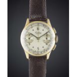 A GENTLEMAN'S 18K SOLID GOLD BREITLING PREMIER CHRONOGRAPH WRIST WATCH CIRCA 1945, REF. 789