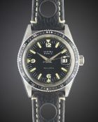 A GENTLEMAN'S STAINLESS STEEL VERTEX REVUE AUTOMATIC DIVERS WRIST WATCH CIRCA 1960s, WITH GLOSS