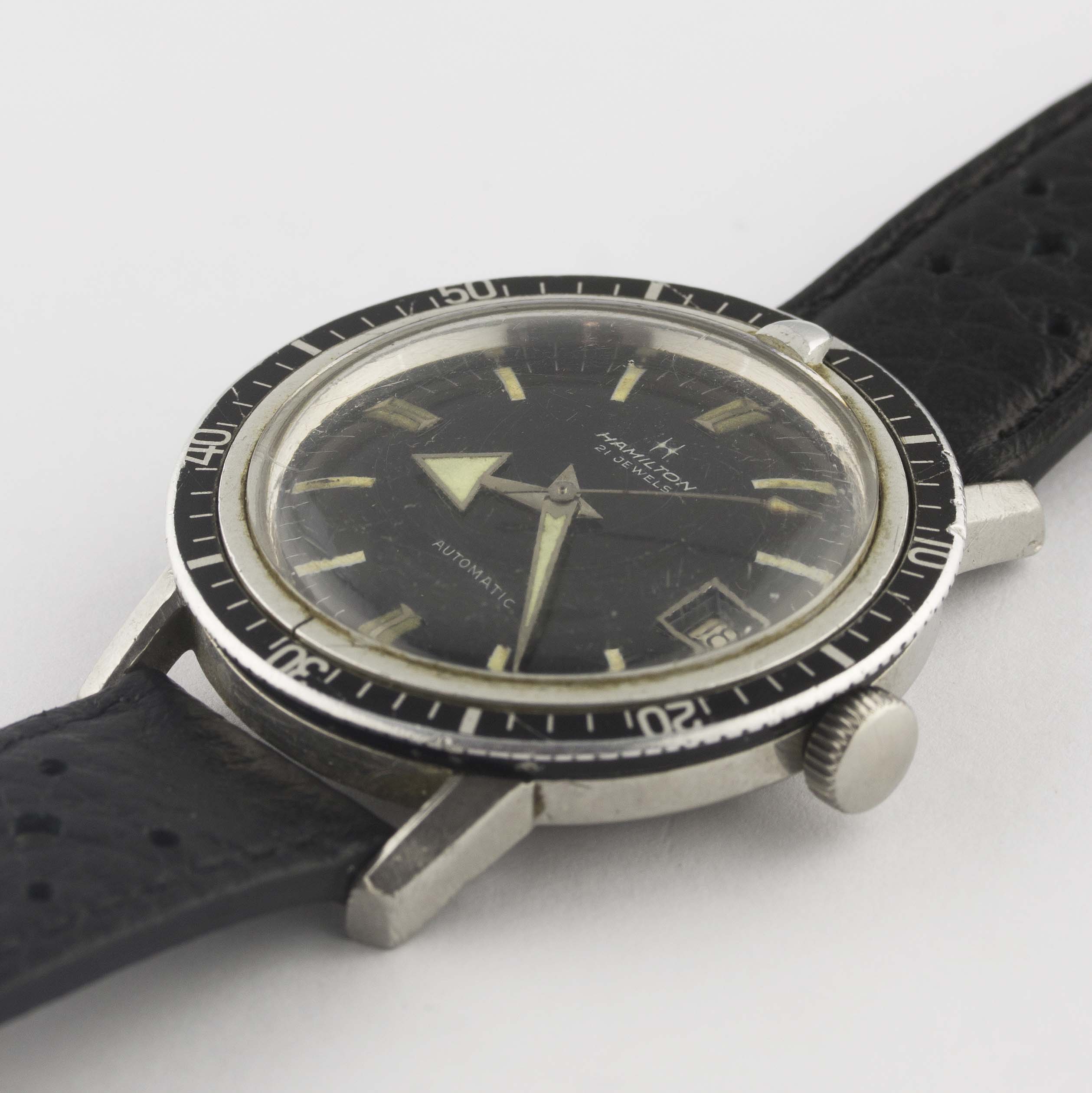A GENTLEMAN'S STAINLESS STEEL HAMILTON 600 AUTOMATIC DIVERS WRIST WATCH CIRCA 1960s, REF. 64034-3 - Image 3 of 10