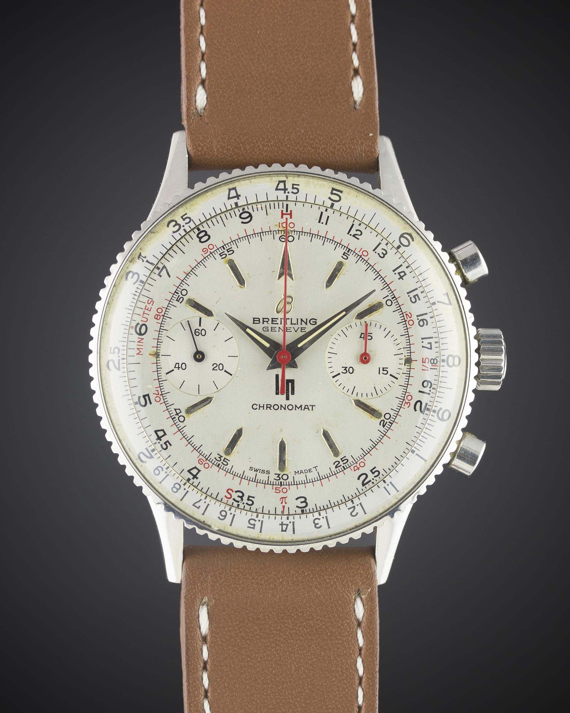 A RARE GENTLEMAN'S STAINLESS STEEL BREITLING LIP CHRONOMAT CHRONOGRAPH WRIST WATCH CIRCA 1967, - Image 2 of 12