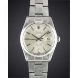 A GENTLEMAN'S STAINLESS STEEL ROLEX OYSTERDATE PRECISION BRACELET WATCH CIRCA 1977, REF. 6694