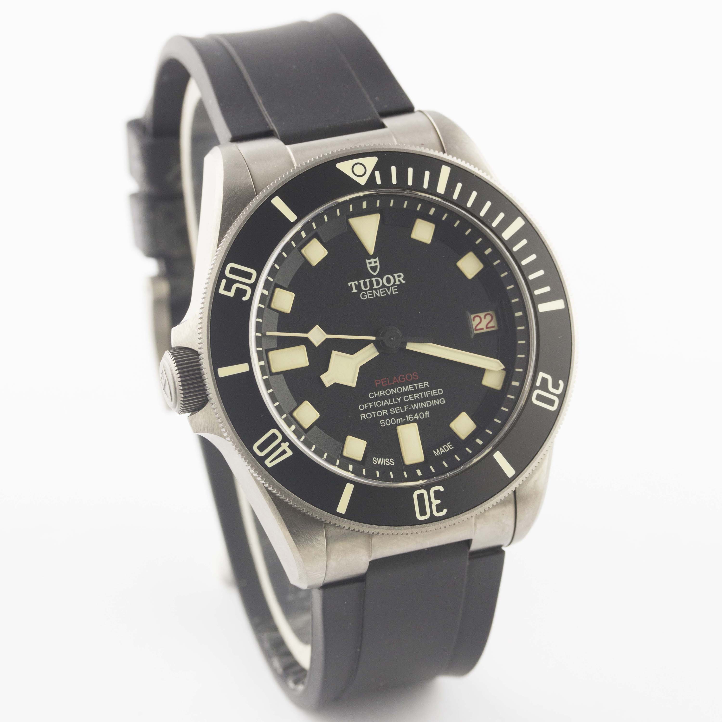 A GENTLEMAN'S TITANIUM TUDOR PELAGOS LHD WRIST WATCH DATED 2017, REF. 25610TNL NUMBERED EDITION, - Image 5 of 8