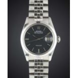 A GENTLEMAN'S STAINLESS STEEL ROLEX OYSTER PERPETUAL AIR KING DATE BRACELET WATCH CIRCA 1976, REF.