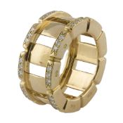 A FINE 18K SOLID ROSE GOLD & DIAMOND PATEK PHILIPPE TWENTY-FOUR RING CIRCA 2015 Ring: Original