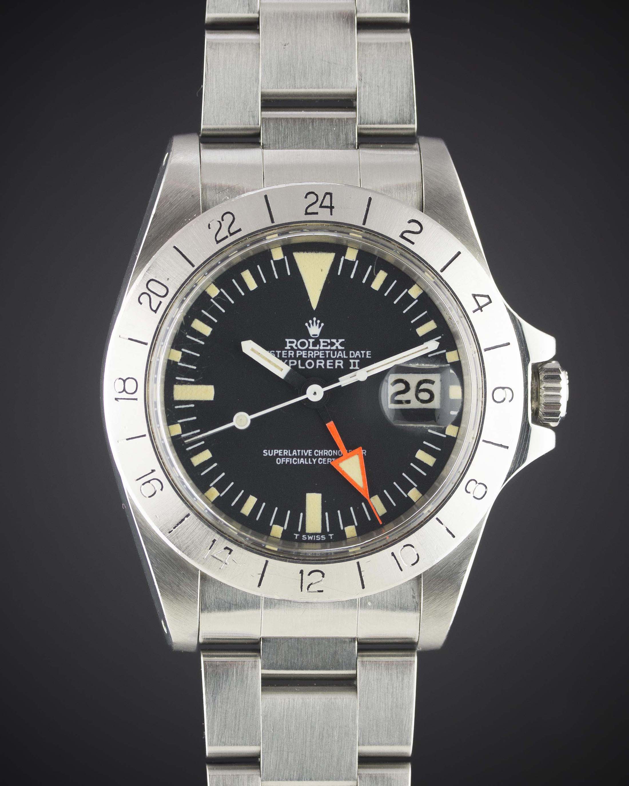 A RARE GENTLEMAN'S STAINLESS STEEL ROLEX OYSTER PERPETUAL EXPLORER II "ORANGE HAND" BRACELET WATCH - Image 2 of 12