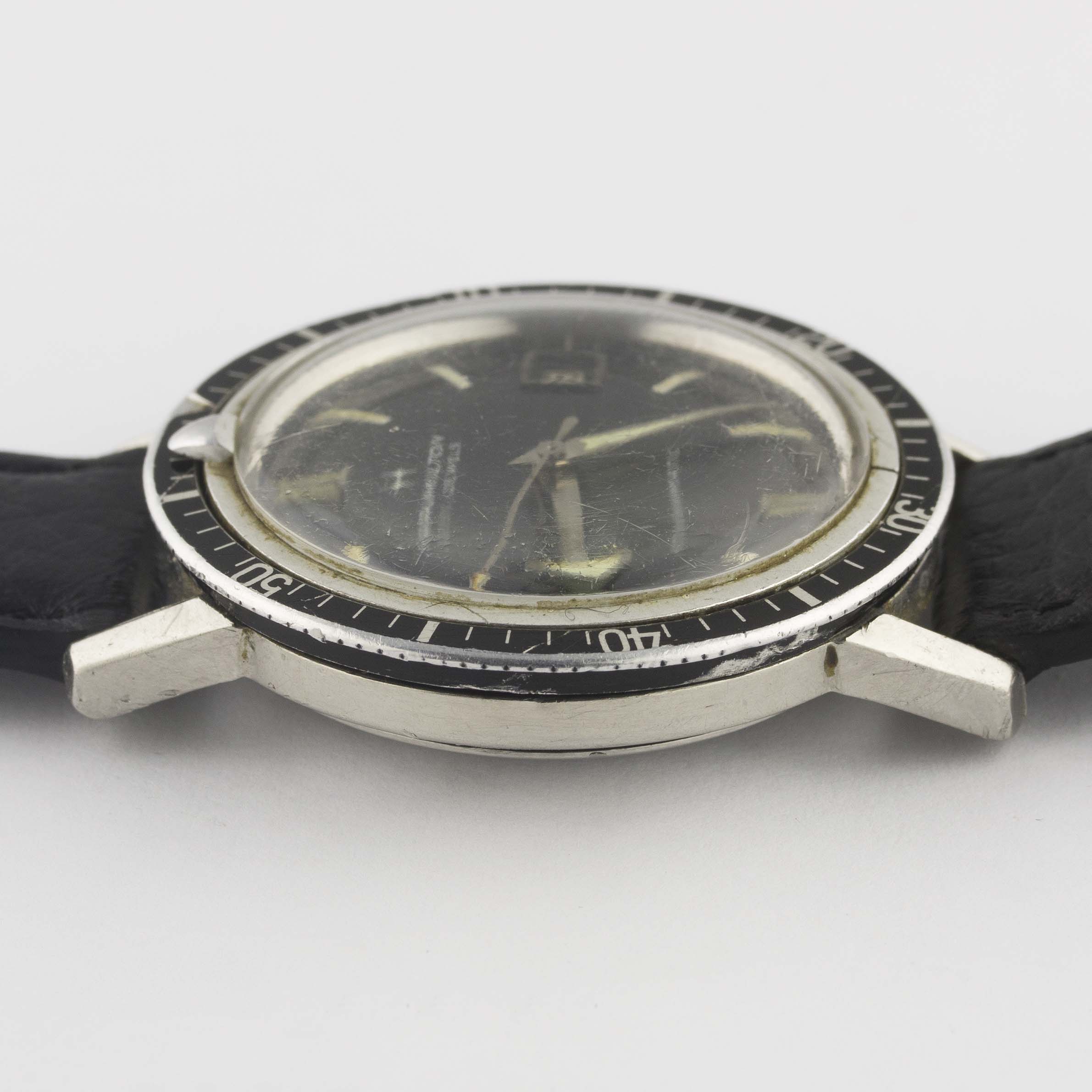 A GENTLEMAN'S STAINLESS STEEL HAMILTON 600 AUTOMATIC DIVERS WRIST WATCH CIRCA 1960s, REF. 64034-3 - Image 10 of 10