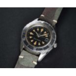 A RARE GENTLEMAN'S STAINLESS STEEL ETERNA MATIC SUPER KONTIKI WRIST WATCH CIRCA 1960s, REF. 130PTX/3