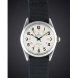 A RARE GENTLEMAN'S STAINLESS STEEL ROLEX TUDOR OYSTER PRINCE "RAIL ROAD" WRIST WATCH CIRCA 1960s,