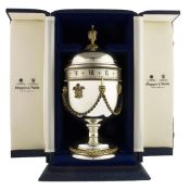 A RARE SOLID SILVER MAPPIN & WEBB "DIANA" URN CLOCK  DATED 1981, LIMITED EDITION TO COMMEMORATE