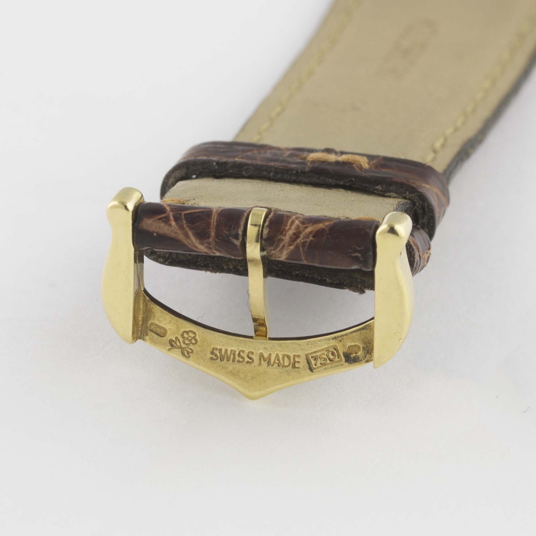 A RARE GENTLEMAN'S 18K SOLID GOLD CARTIER TANK NORMALE WRIST WATCH CIRCA 1960, WITH CARTIER BOX - Image 12 of 12