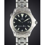 A GENTLEMAN'S STEEL & WHITE GOLD OMEGA SEAMASTER AMERICA'S CUP 300M AUTOMATIC CHRONOMETER BRACELET