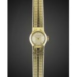 A LADIES 18K SOLID GOLD PATEK PHILIPPE BRACELET WATCH CIRCA 1950s, REF. 3215/62 WITH PATEK