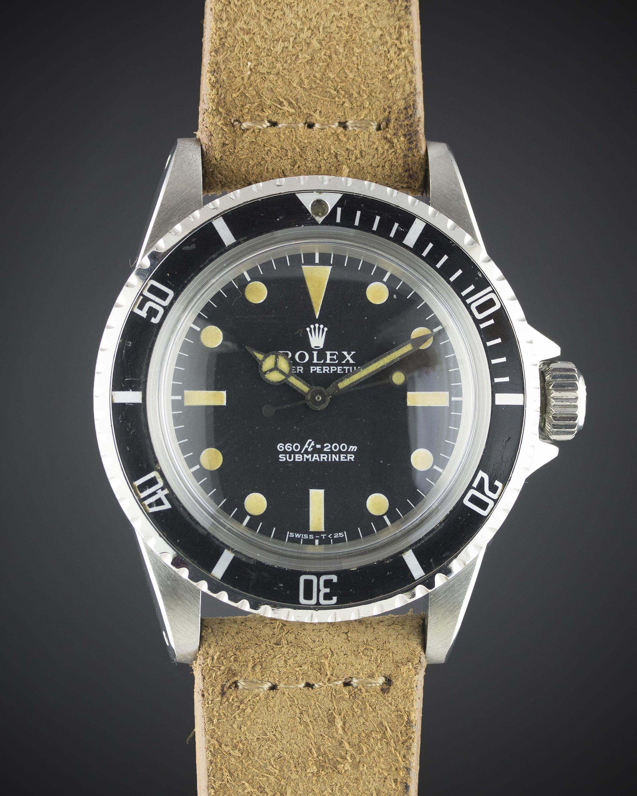 A GENTLEMAN'S STAINLESS STEEL ROLEX OYSTER PERPETUAL SUBMARINER WRIST WATCH CIRCA 1972, REF. 5513 - Image 2 of 2