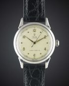 A GENTLEMAN'S STAINLESS STEEL ROLEX TUDOR OYSTER WRIST WATCH CIRCA 1950, REF. 4540 Movement: 17J,