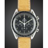 A GENTLEMAN'S STAINLESS STEEL OMEGA SPEEDMASTER PROFESSIONAL CHRONOGRAPH WRIST WATCH CIRCA 1976,