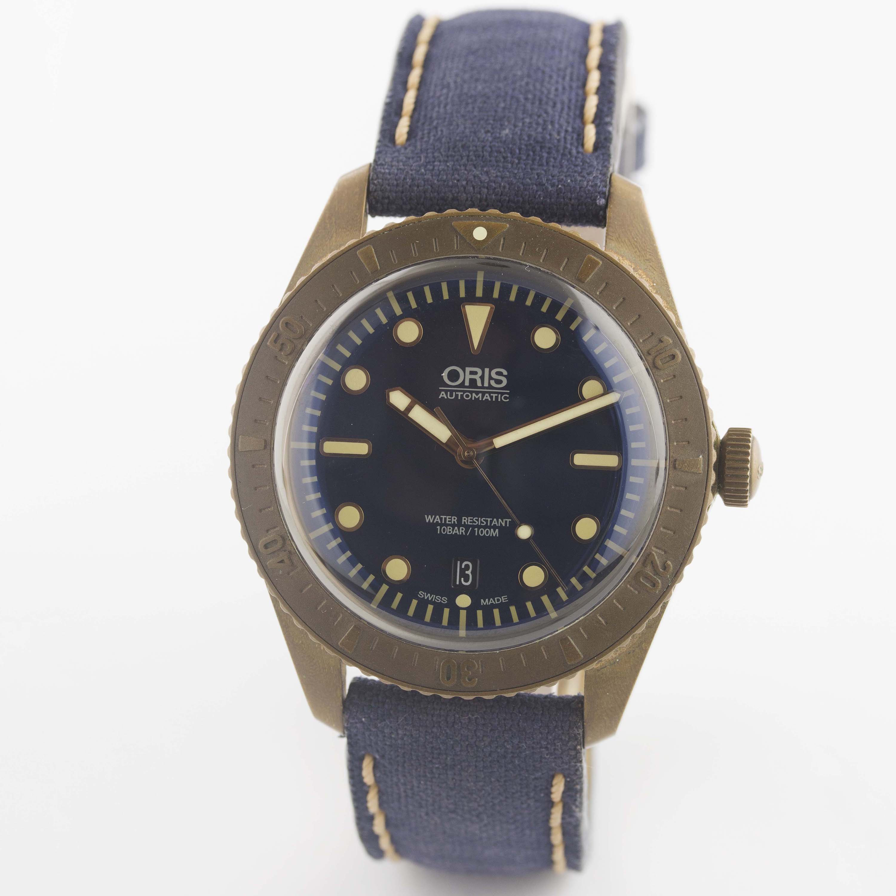 A GENTLEMAN'S BRONZE ORIS CARL BRASHEAR WRIST WATCH DATED 2017, REF. 7720-31 LIMITED EDITION OF 2000 - Image 2 of 9