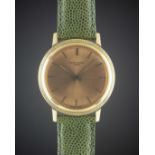 A RARE GENTLEMAN'S 18K SOLID GOLD PATEK PHILIPPE CALATRAVA WRIST WATCH CIRCA 1970s, REF. 3569 WITH