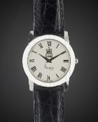 A GENTLEMAN'S 18K SOLID WHITE GOLD PIAGET WRIST WATCH CIRCA 1990s, REF. 17864 COMMISSIONED BY ASPREY