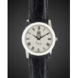 A GENTLEMAN'S 18K SOLID WHITE GOLD PIAGET WRIST WATCH CIRCA 1990s, REF. 17864 COMMISSIONED BY ASPREY