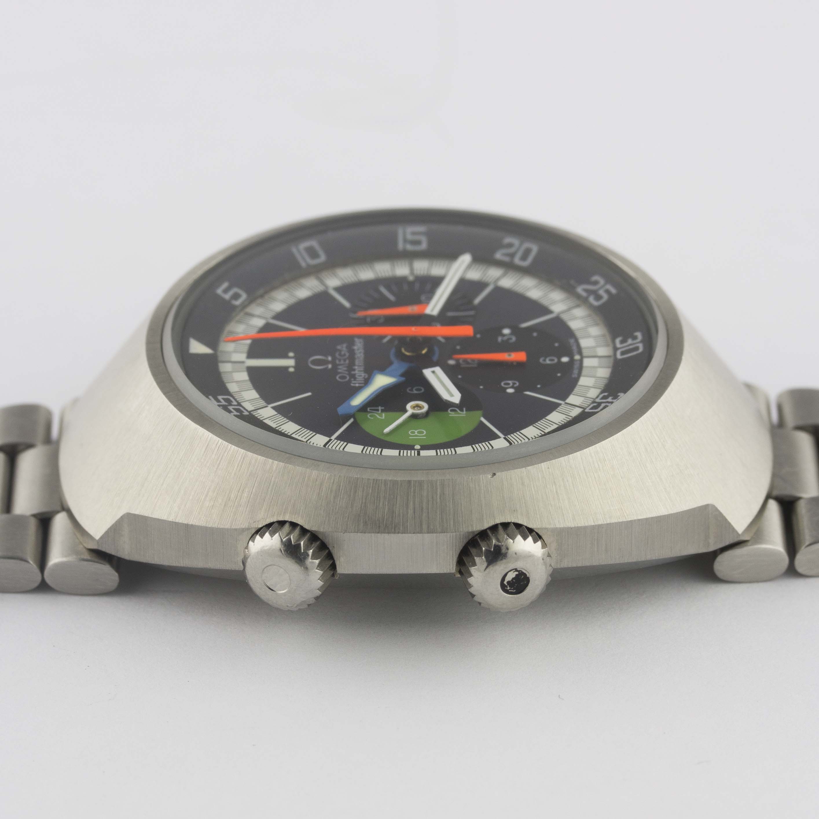 A GENTLEMAN'S STAINLESS STEEL OMEGA FLIGHTMASTER CHRONOGRAPH BRACELET WATCH CIRCA 1972, REF. 145.013 - Image 11 of 11