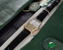 A RARE GENTLEMAN'S "NOS" 18K TWO COLOUR GOLD ROLEX CELLINI WRIST WATCH CIRCA 1976, REF. 4107 WITH