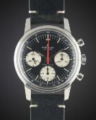 A GENTLEMAN'S STAINLESS STEEL BREITLING TOP TIME CHRONOGRAPH WRIST WATCH CIRCA 1969, REF. 810