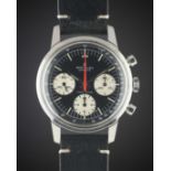 A GENTLEMAN'S STAINLESS STEEL BREITLING TOP TIME CHRONOGRAPH WRIST WATCH CIRCA 1969, REF. 810