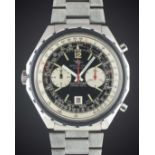 A GENTLEMAN'S STAINLESS STEEL BREITLING NAVITIMER CHRONO-MATIC CHRONOGRAPH BRACELET WATCH CIRCA