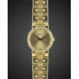 A LADIES 18K SOLID GOLD & DIAMOND PIAGET DANCER BRACELET WATCH CIRCA 1990s, REF. 80564 K81 WITH