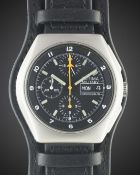 A GENTLEMAN'S STAINLESS STEEL GERMAN MILITARY TUTIMA BUND AUTOMATIC CHRONOGRAPH WRIST WATCH CIRCA