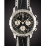 A GENTLEMAN'S STAINLESS STEEL BREITLING NAVITIMER CHRONOGRAPH WRIST WATCH CIRCA 1966, REF. 806