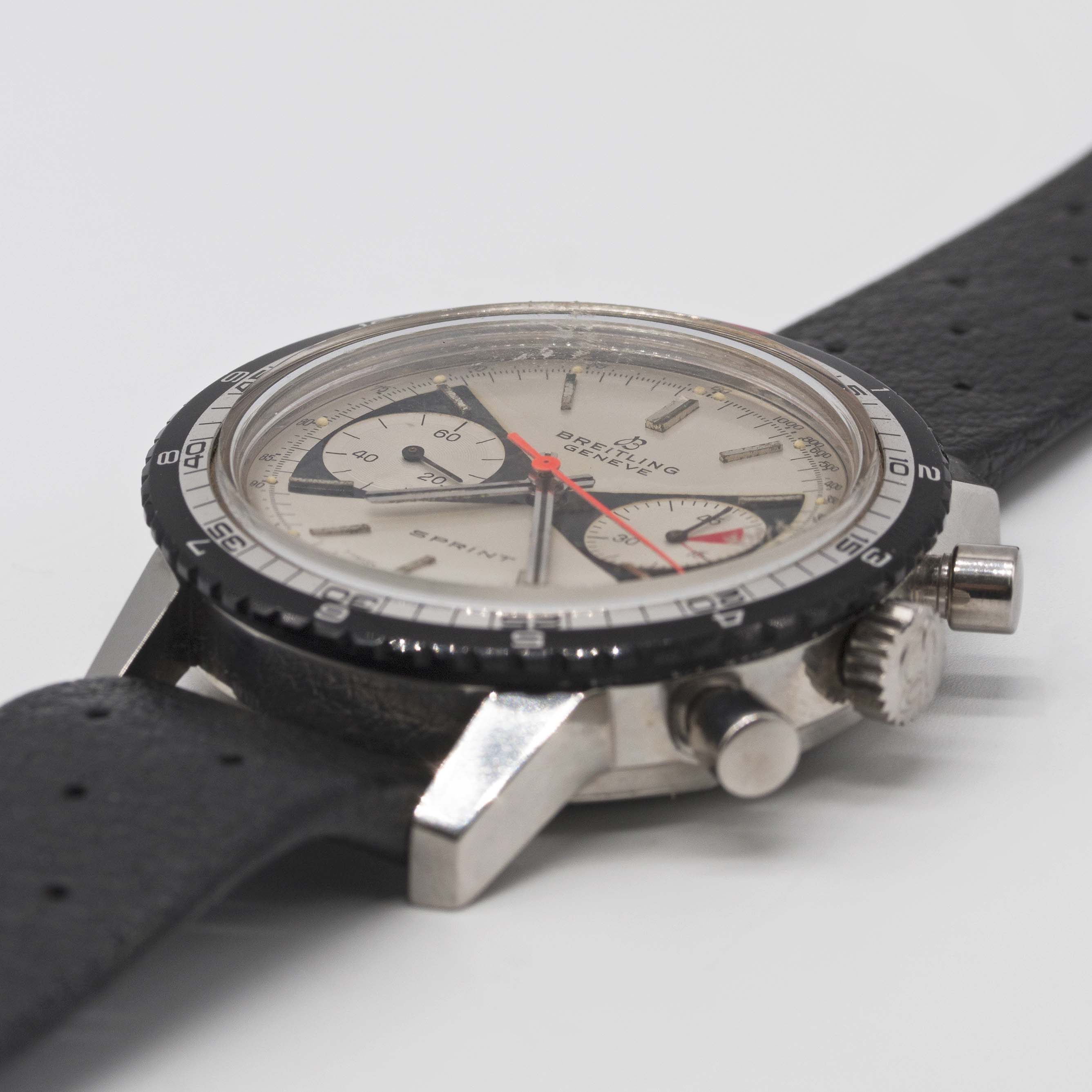 A GENTLEMAN'S STAINLESS STEEL BREITLING SPRINT CHRONOGRAPH WRIST WATCH CIRCA 1969, REF. 2010 WITH " - Image 3 of 8