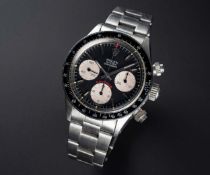 A VERY RARE GENTLEMAN'S STAINLESS STEEL ROLEX OYSTER COSMOGRAPH DAYTONA BRACELET WATCH CIRCA 1979,