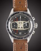 A GENTLEMAN'S STAINLESS STEEL YEMA RALLYE "ANDRETTI" CHRONOGRAPH WRIST WATCH CIRCA 1969 Movement: