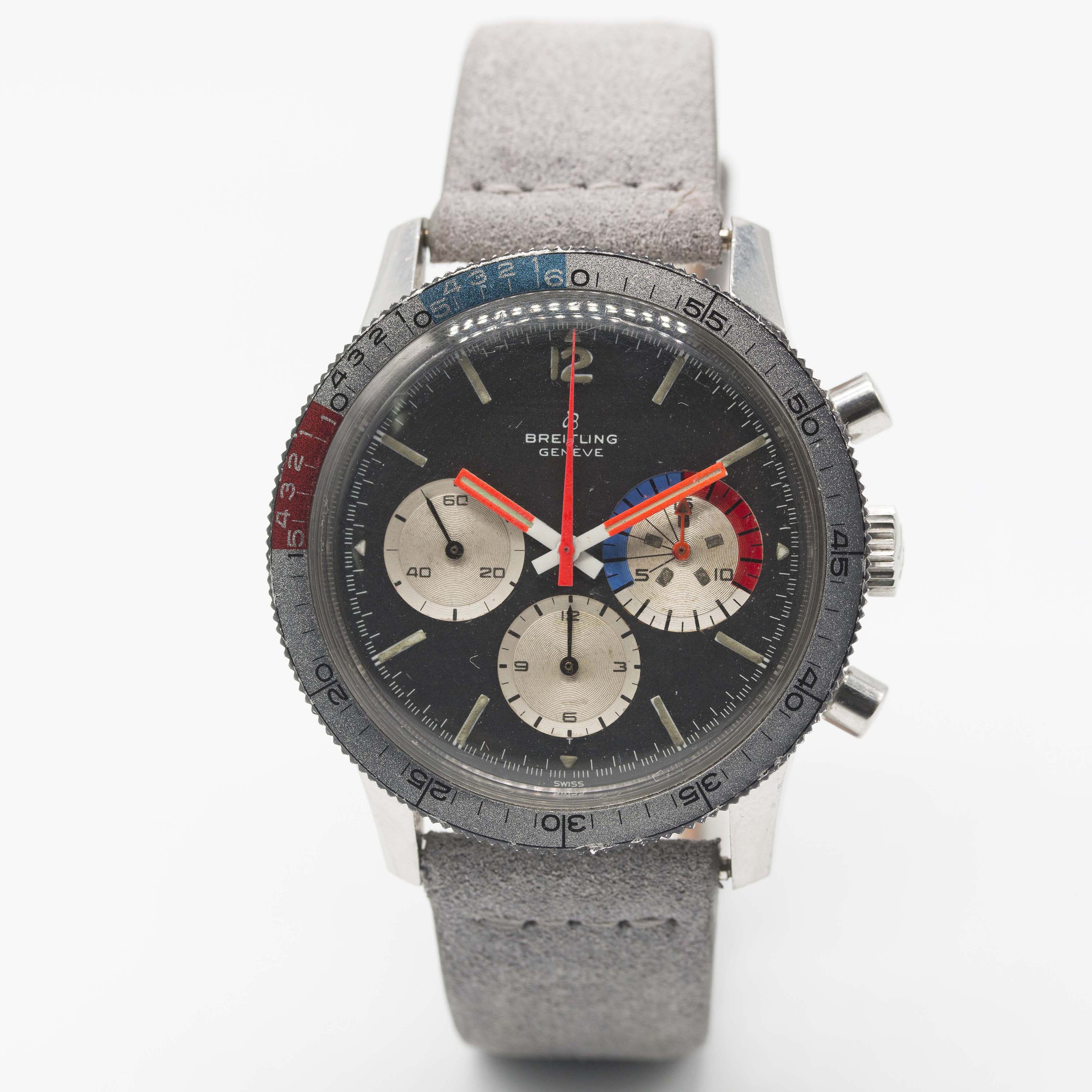 A VERY RARE GENTLEMAN'S STAINLESS STEEL BREITLING "CO PILOT" YACHTING CHRONOGRAPH WRIST WATCH - Image 3 of 11