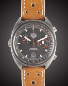 A GENTLEMAN'S PVD COATED HEUER MONZA AUTOMATIC CHRONOGRAPH WRIST WATCH CIRCA 1978, REF. 150.501