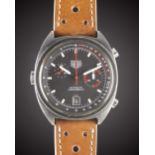 A GENTLEMAN'S PVD COATED HEUER MONZA AUTOMATIC CHRONOGRAPH WRIST WATCH CIRCA 1978, REF. 150.501