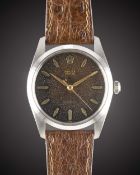 A RARE GENTLEMAN'S LARGE SIZE STAINLESS STEEL ROLEX OYSTER PRECISION WRIST WATCH CIRCA 1966, REF.