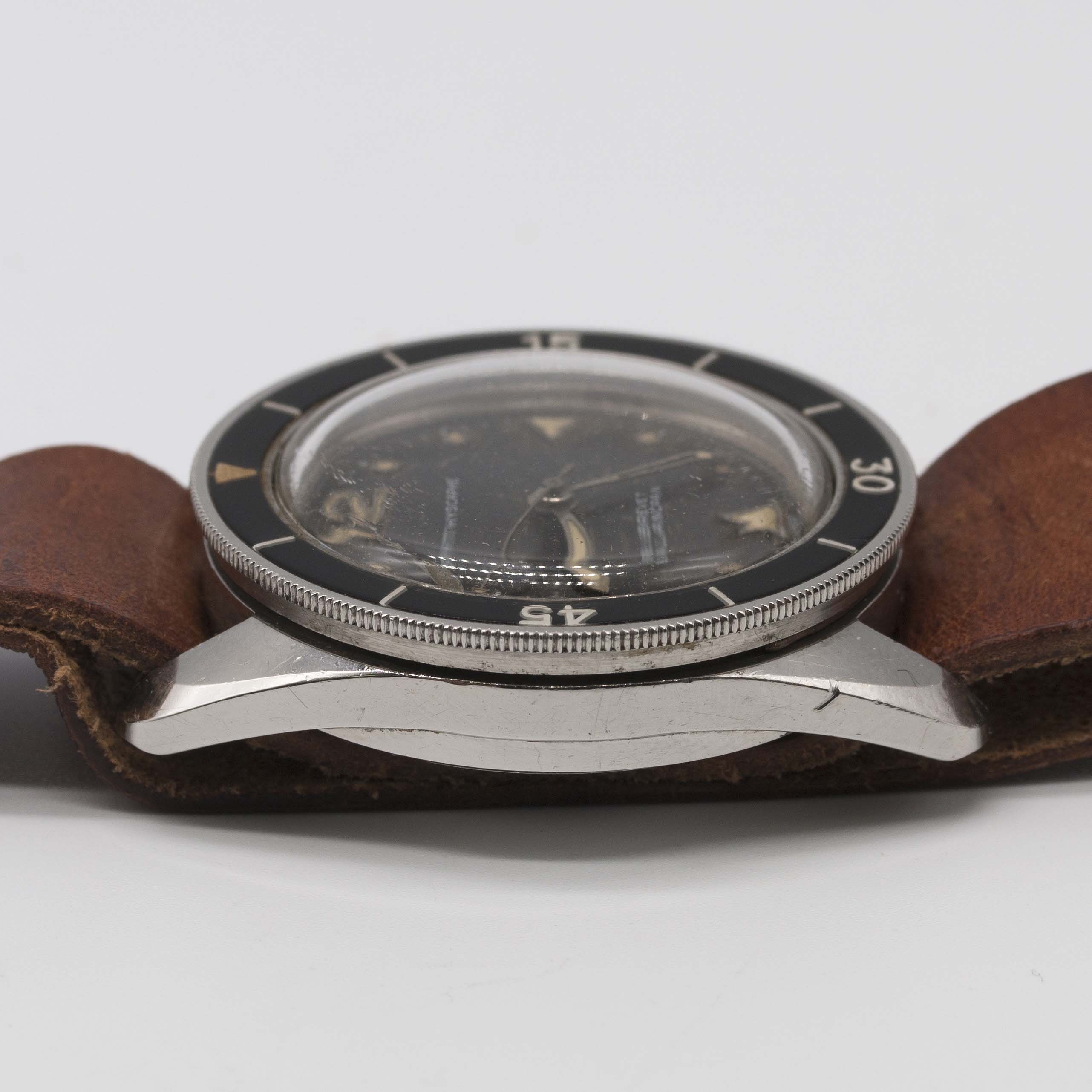 A GENTLEMAN'S STAINLESS STEEL BLANCPAIN BATHYSCAPHE DIVERS WRIST WATCH CIRCA 1960s Movement: 17J, - Image 10 of 10