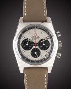 A GENTLEMAN'S STAINLESS STEEL ZENITH EL PRIMERO AUTOMATIC CHRONOGRAPH WRIST WATCH CIRCA 1970, REF.