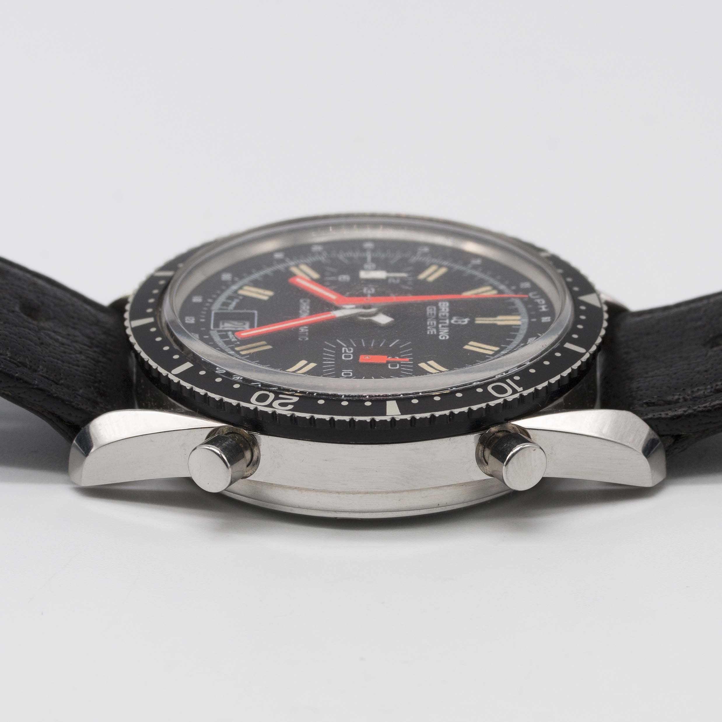 A RARE GENTLEMAN'S STAINLESS STEEL BREITLING CHRONO-MATIC CHRONOGRAPH WRIST WATCH CIRCA 1977, REF. - Image 12 of 12
