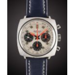 A GENTLEMAN'S STAINLESS STEEL BREITLING TOP TIME CHRONOGRAPH WRIST WATCH CIRCA 1969, REF. 814