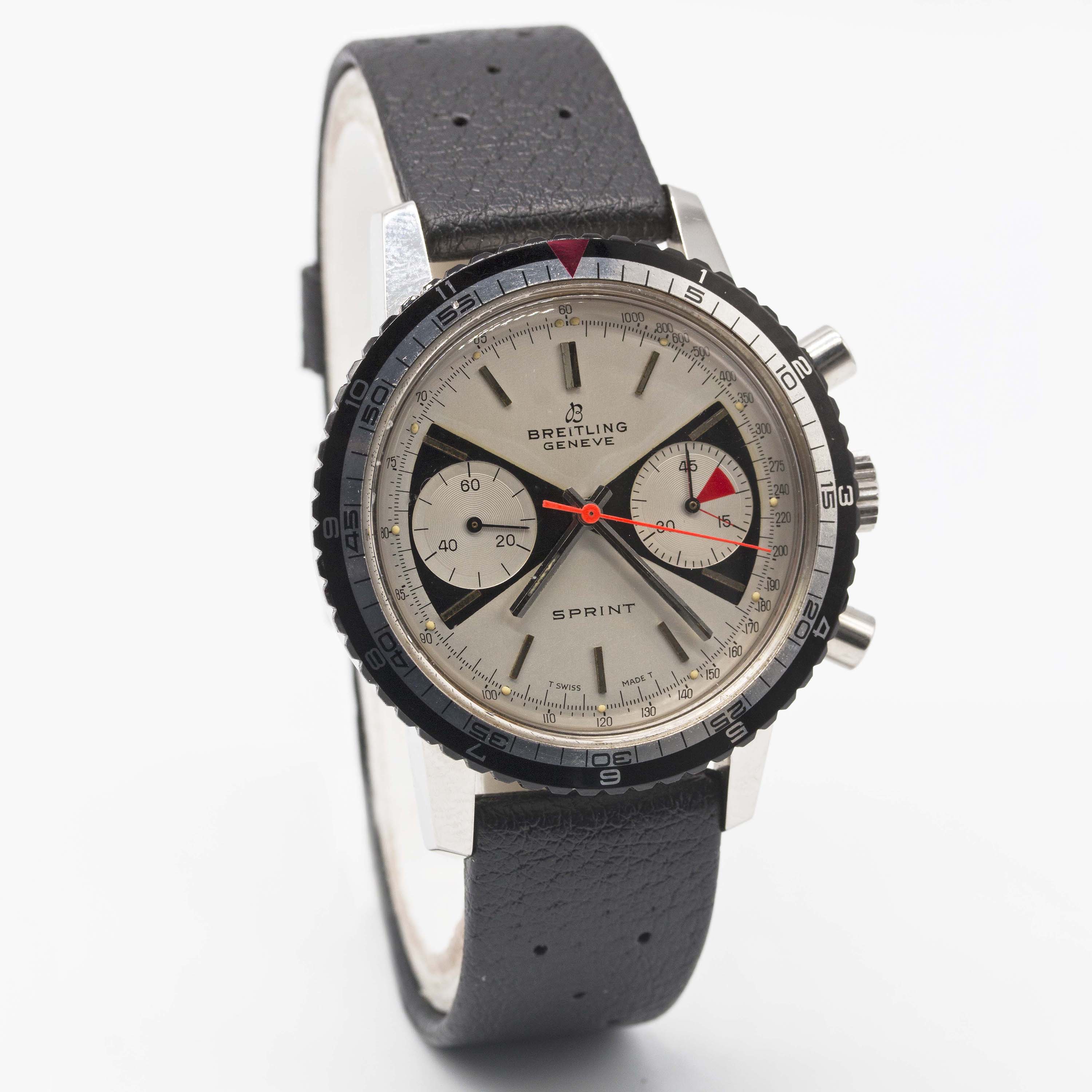 A GENTLEMAN'S STAINLESS STEEL BREITLING SPRINT CHRONOGRAPH WRIST WATCH CIRCA 1969, REF. 2010 WITH " - Image 5 of 8